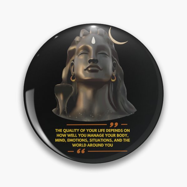 Item preview, Adiyogi Quote Sticker / T Shirt designed and sold by Designsleashed.