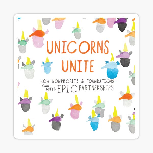 Unicorns Unite Epic Cover Sticker