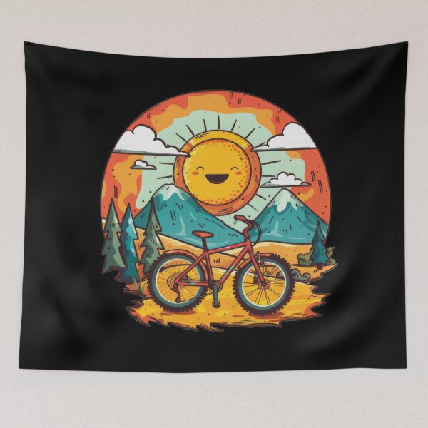 Item preview, mountain biker - MTB designed and sold by FlowersColorful.
