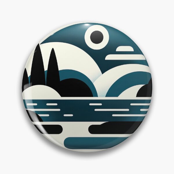 Item preview, Serene Lake in Abstract Minimalism designed and sold by SunkenCost.