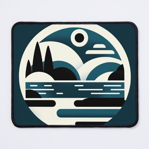 Item preview, Serene Lake in Abstract Minimalism designed and sold by SunkenCost.