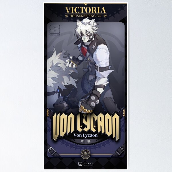 Item preview, Von Lycaon Official Poster, Zenless Zone Zero designed and sold by Astral Drop.