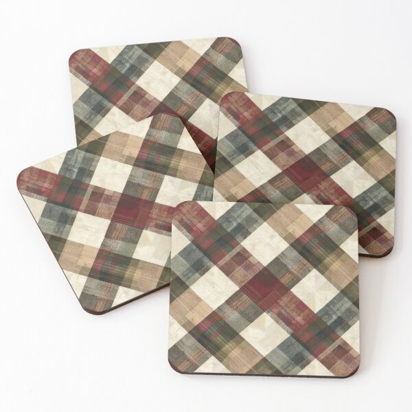 Item preview, Rustic Plaid Pattern with Earthy Tones designed and sold by ImagineCorner.