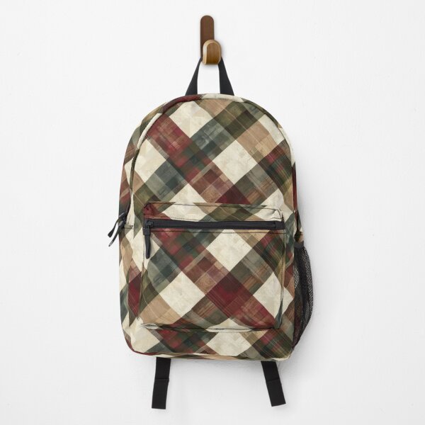 Item preview, Rustic Plaid Pattern with Earthy Tones designed and sold by ImagineCorner.