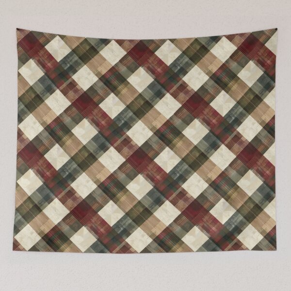 Item preview, Rustic Plaid Pattern with Earthy Tones designed and sold by ImagineCorner.