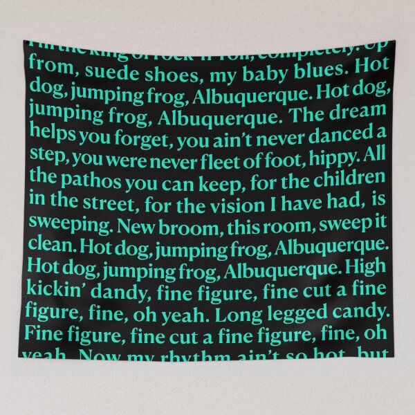 Item preview, King of Rock 'n' Roll - Prefab Sprout (lyrics) v.3 designed and sold by x1brett.