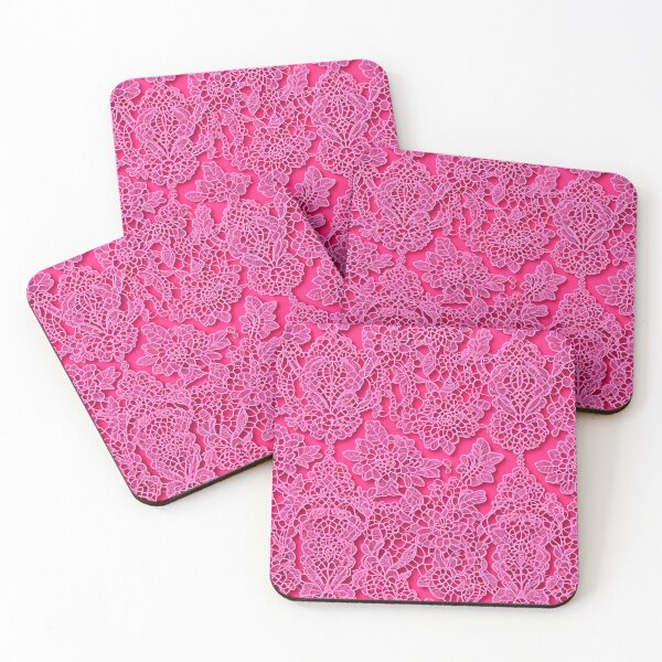 Item preview, Beautiful Pink Intricate Abstract Lace designed and sold by asurtiumgreen.