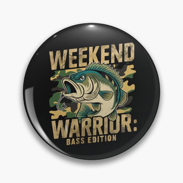 Item preview, Bass fishing funny angler weekend warrior designed and sold by wildTrack---.