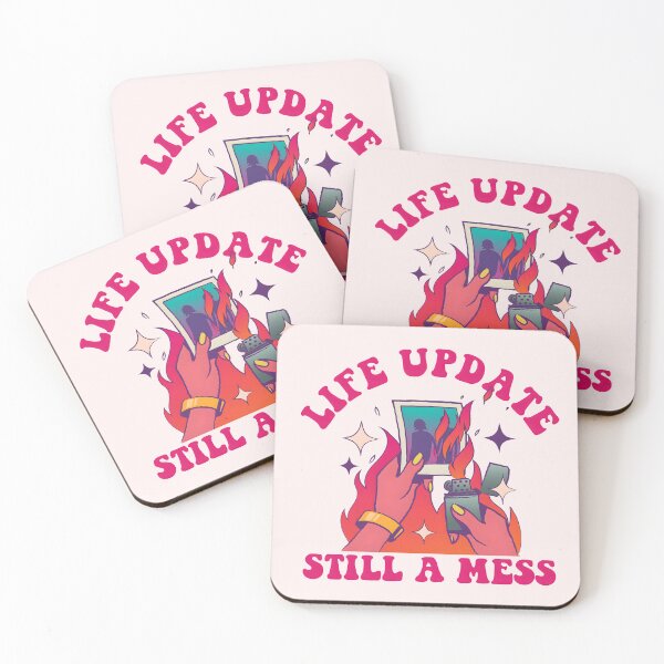 Item preview, Life Update: Still a Mess Humorous funny girly aesthetic meme  designed and sold by Unitepeople.