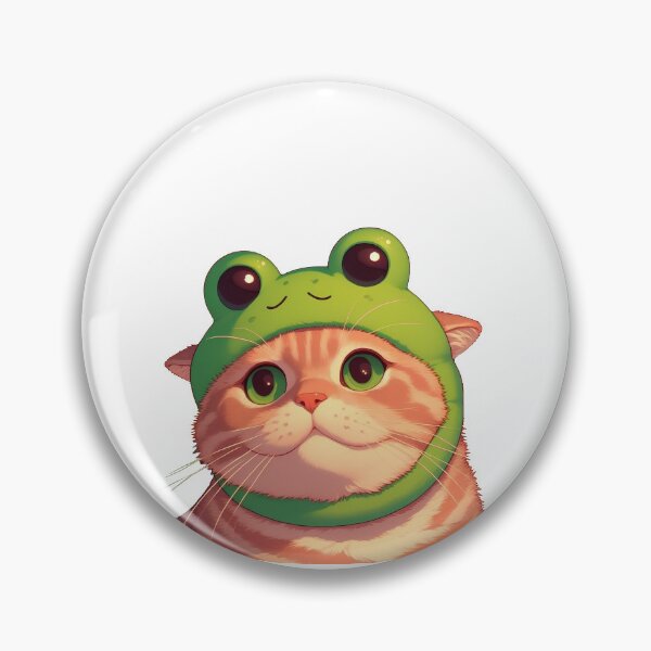 Item preview, Froggy Cat 2d Digital Style Cute Kawaii designed and sold by whoismomoexe.