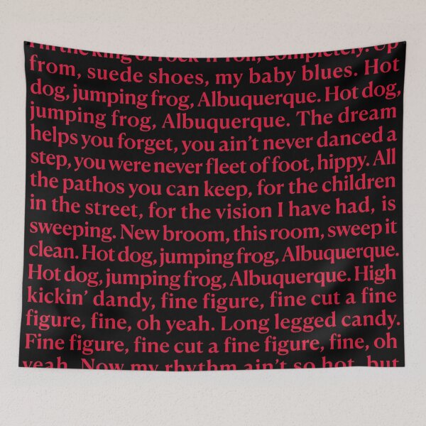 Item preview, King of Rock 'n' Roll - Prefab Sprout (lyrics) v.6 designed and sold by x1brett.