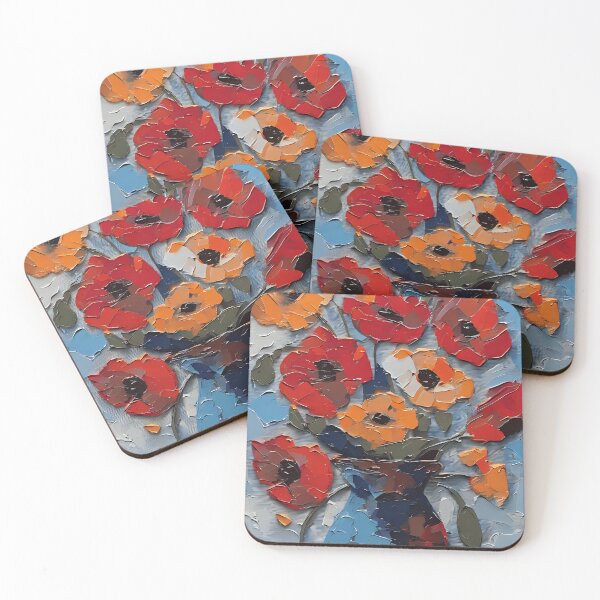 Item preview, Vase Of Poppies designed and sold by Pokemondundee.