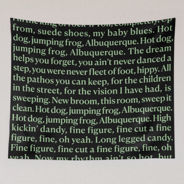 Item preview, King of Rock 'n' Roll - Prefab Sprout (lyrics) v.7 designed and sold by x1brett.