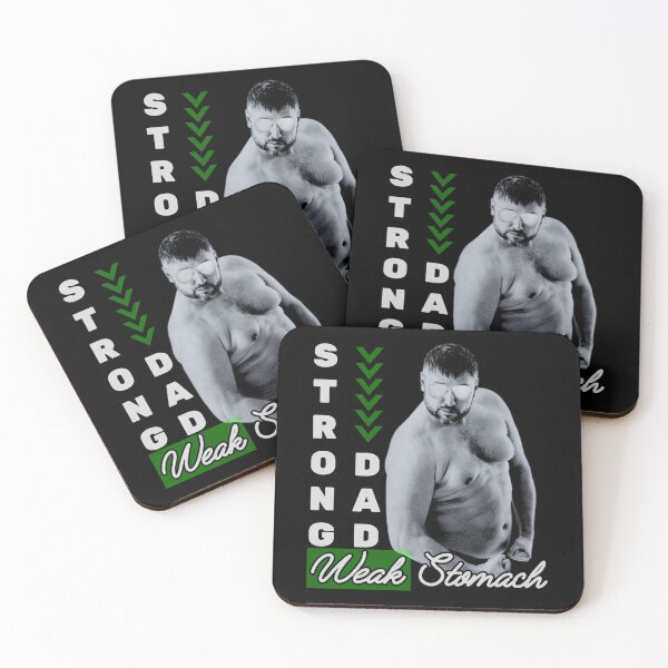 Item preview,  Funny Fathers Strong Dad Weak Stomach Dad Bod Father Figure Funny Papa  designed and sold by MotivaChic.