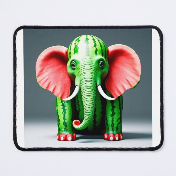 Item preview, watermelon elephant designed and sold by Timilena.