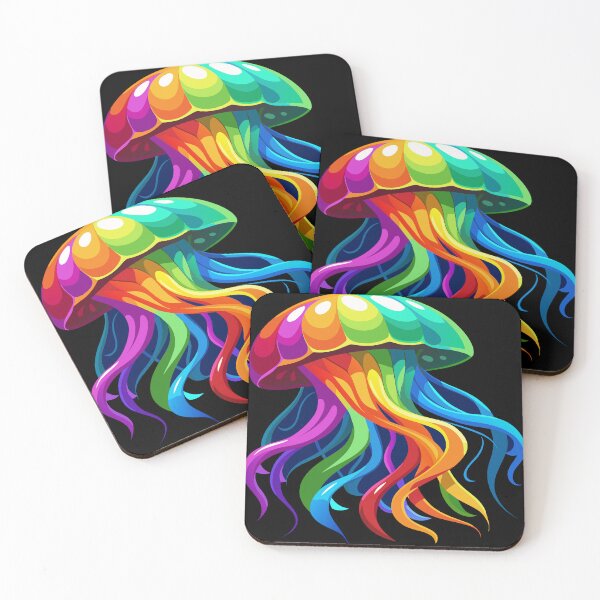 Item preview, Pride Jellyfish,Rainbow Color Jellyfish Illustration designed and sold by AgarutanPrint.