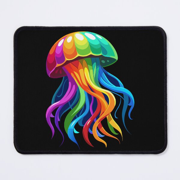 Item preview, Pride Jellyfish,Rainbow Color Jellyfish Illustration designed and sold by AgarutanPrint.