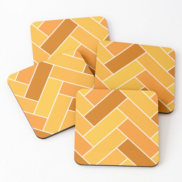 Item preview, Geometric Pattern: Herringbone Alt: Citrus designed and sold by Red Wolf.