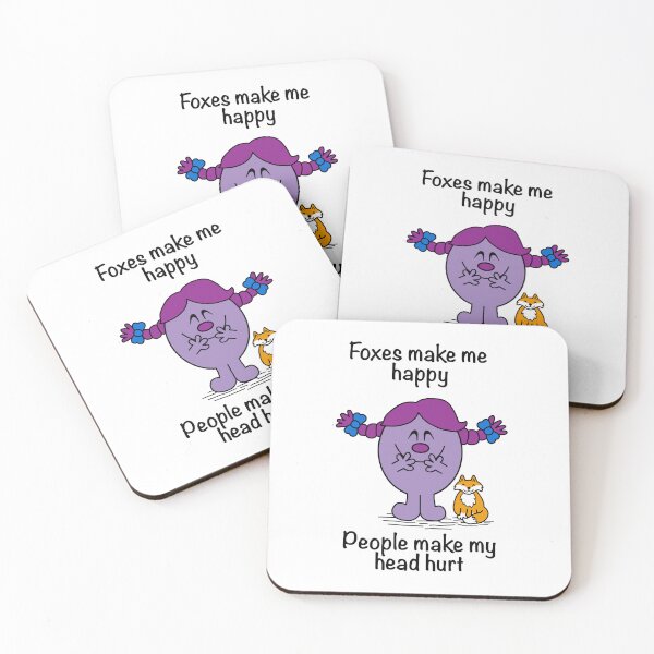 Item preview, Little Miss Foxes Make Me Happy People Make My Head Hurt designed and sold by Scat the cat.