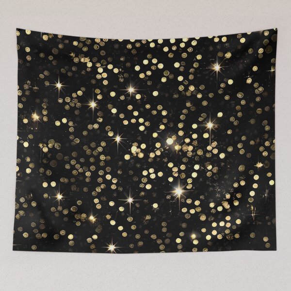 Item preview, Printed image of golden glitter and sequins v8 designed and sold by JaReVa.