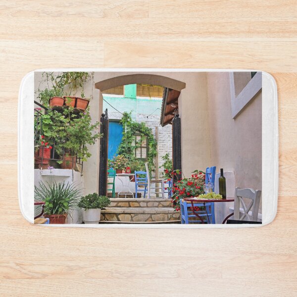 Item preview, Wine and grapes on the table in Parga Greece designed and sold by goceris.
