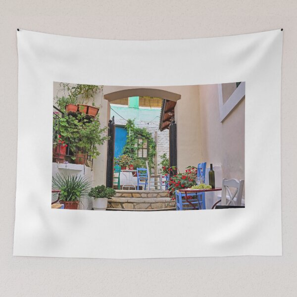 Item preview, Wine and grapes on the table in Parga Greece designed and sold by goceris.