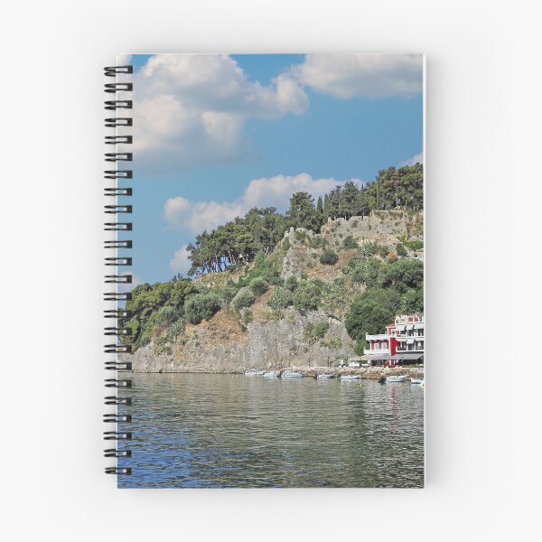 Item preview, Old colorful buildings and castle in Parga Greece designed and sold by goceris.