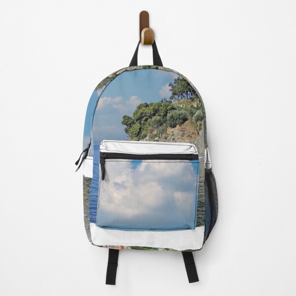 Item preview, Old colorful buildings and castle in Parga Greece designed and sold by goceris.
