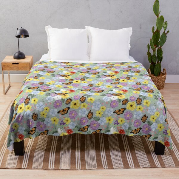 Item preview, Wildflowers of Carnarvon Gorge Pattern Antique Blue Small designed and sold by greenerybywendy.
