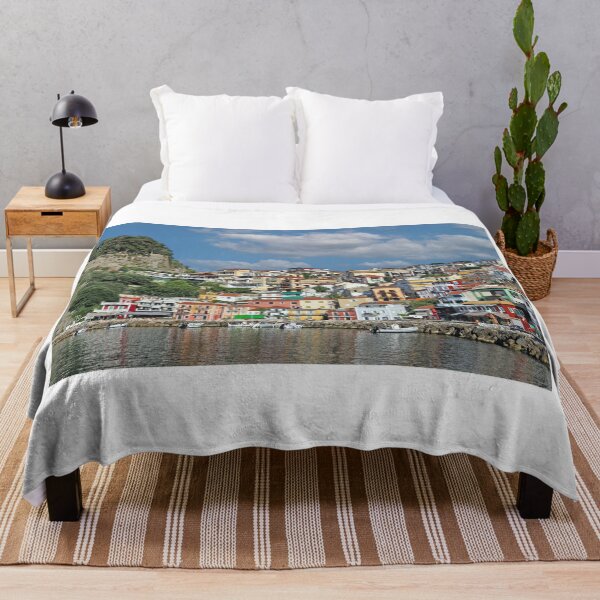 Item preview, Old colorful buildings and castle in Parga cityscape designed and sold by goceris.