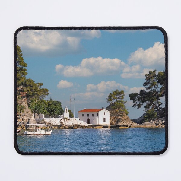Item preview, Greek orthodox church on island Panagias in Parga Greece designed and sold by goceris.