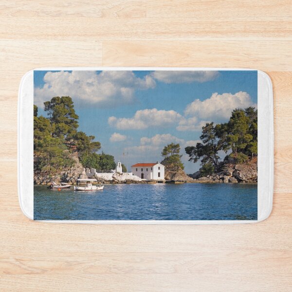 Item preview, Greek orthodox church on island Panagias in Parga Greece designed and sold by goceris.