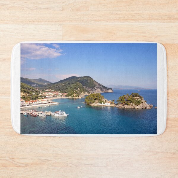 Item preview, Greek orthodox church on island Panagias and Parga town Greece designed and sold by goceris.