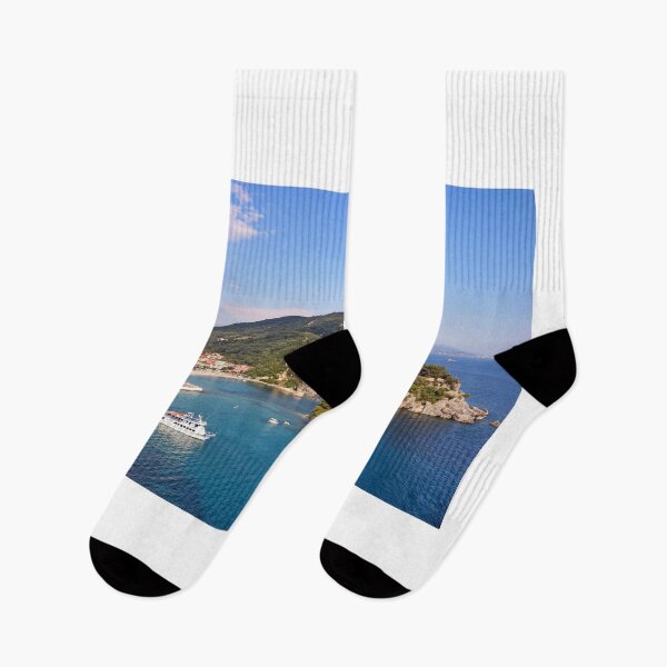 Item preview, Greek orthodox church on island Panagias and Parga town Greece designed and sold by goceris.
