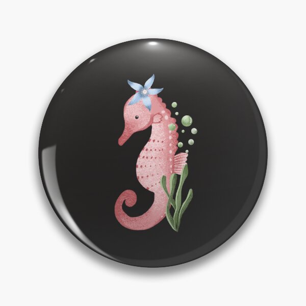 Item preview, Pink sea horse with bubbles designed and sold by pinkyfish1010.