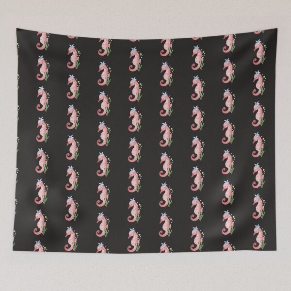 Item preview, Pink sea horse with bubbles designed and sold by pinkyfish1010.