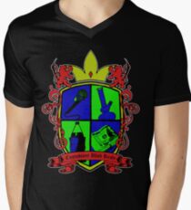 Hiphop Family Crest Men's V-Neck T-Shirt