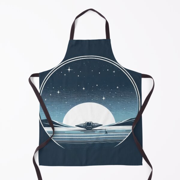 Item preview, Alien Landscape with Futuristic Spaceship designed and sold by SunkenCost.