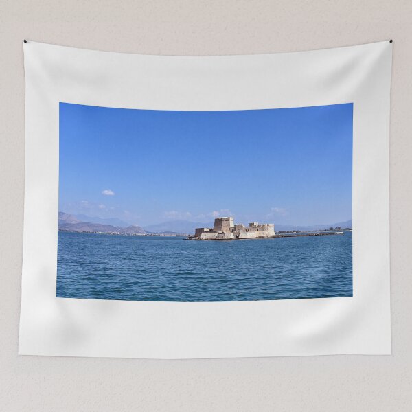 Item preview, Bourtzi fortress in Nafplio, Peloponnese, Greece summertime designed and sold by goceris.