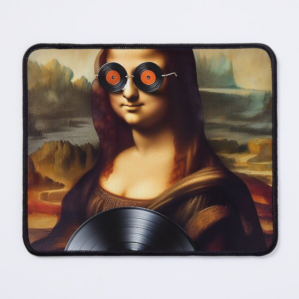 Item preview, “Mona Lisa’s Modern Spin” designed and sold by DJ-Portable.