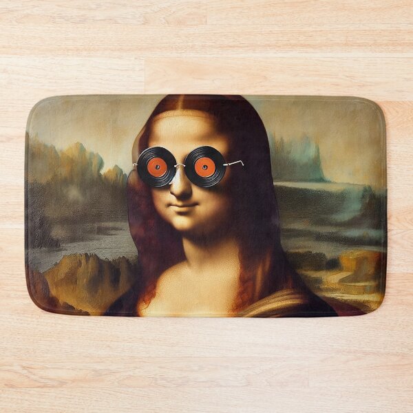 Item preview, “Mona Lisa’s Modern Spin” designed and sold by DJ-Portable.
