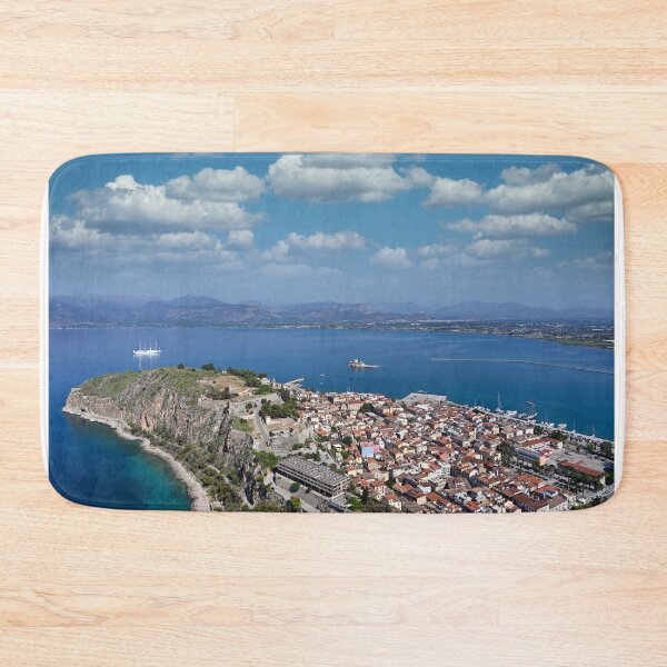 Item preview, Old town Nafplio aerial view designed and sold by goceris.