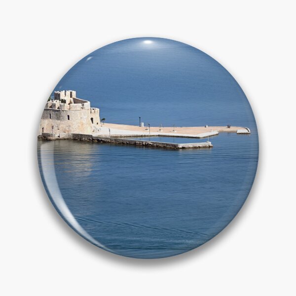 Item preview, Bourtzi Venetian water fortress in Nafplio, Peloponnese, Greece aerial view designed and sold by goceris.