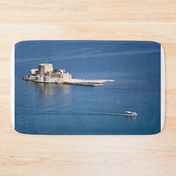 Item preview, Bourtzi Venetian water fortress in Nafplio, Peloponnese, Greece aerial view designed and sold by goceris.