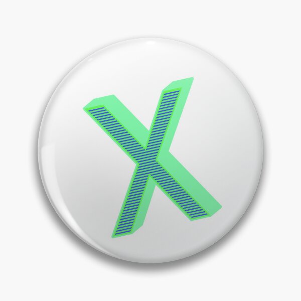 Item preview, Isometric Striped Letter X | Capital Letters - Stripe Typography Collection designed and sold by uncoXab.