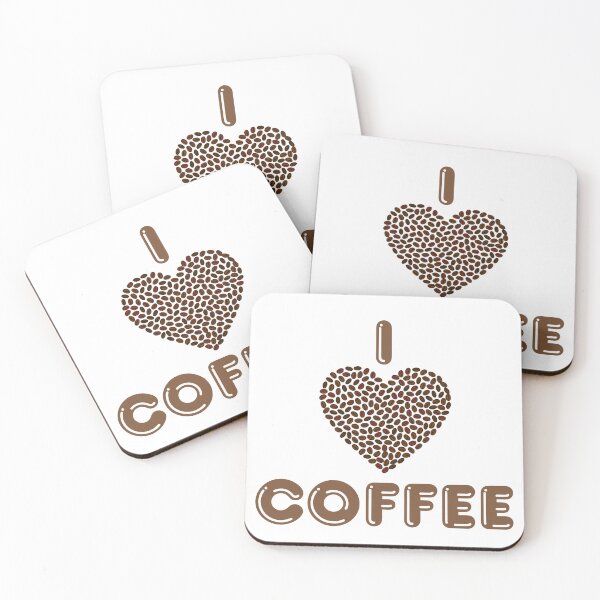 Item preview, I love coffee beans designed and sold by InkGlow.