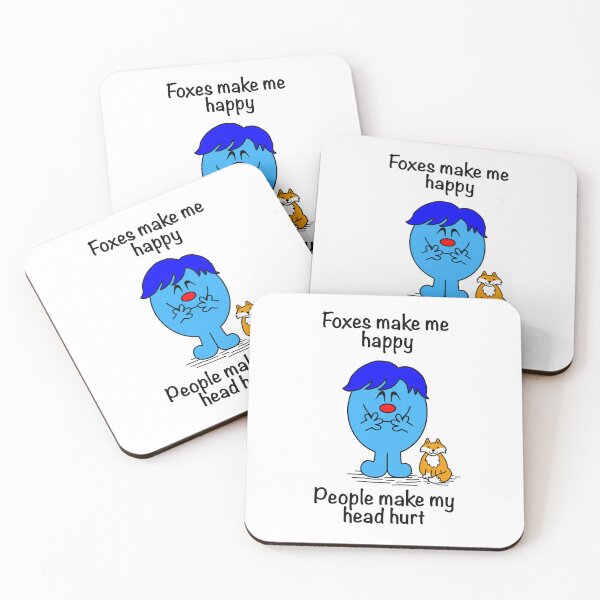 Item preview, Mr men Foxes Make Me Happy People Make My Head Hurt  designed and sold by Scat the cat.