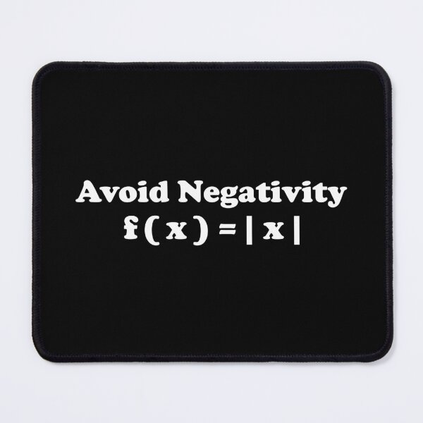 Item preview, Funny Math - Avoid Negativity on Math Equation designed and sold by crenaviolena.