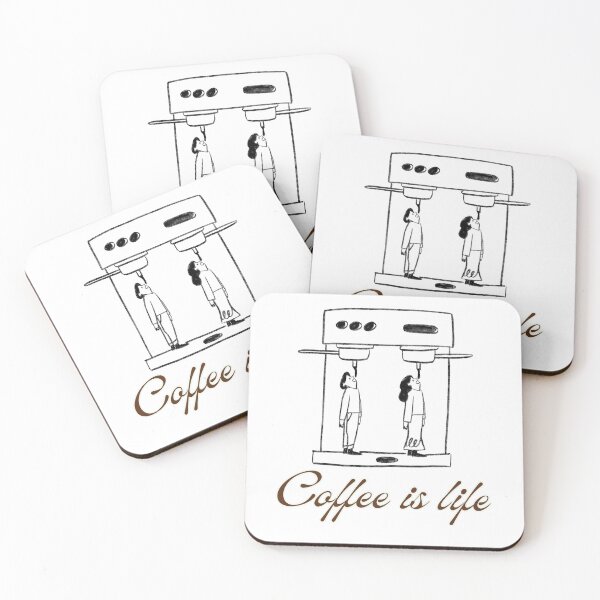 Item preview, coffee is life designed and sold by InkGlow.