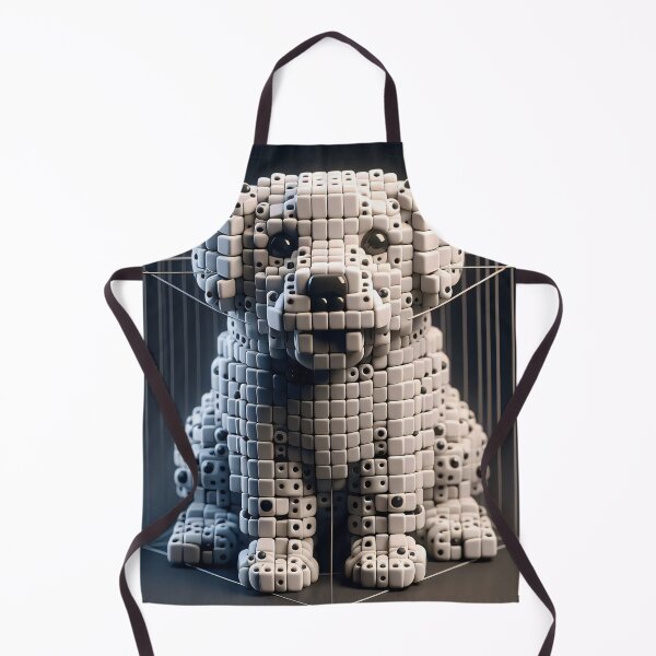 Item preview, Pixel Pooch Perfection: A Voxel Dog Sculpture designed and sold by PrayMerch.